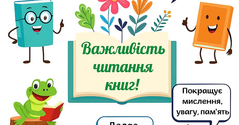 Важливість читання книг!